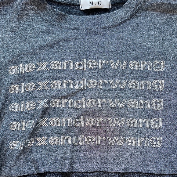 M. G “Alexander wang” bling top - Picture 2 of 5